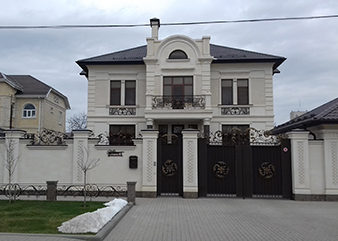 Материал фасадной системы - Дагестанский известняк